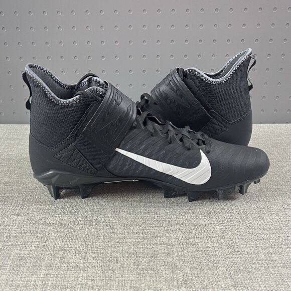 Nike Alpha Menace Pro 2 Mid Football Cleats Black White Men\'s Sz 16 AQ3209-002